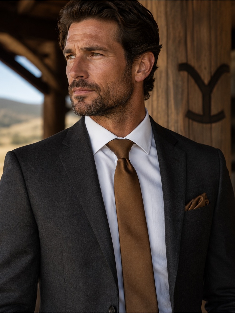 Kiss Ties Classic Men's Truffle Brown Necktie